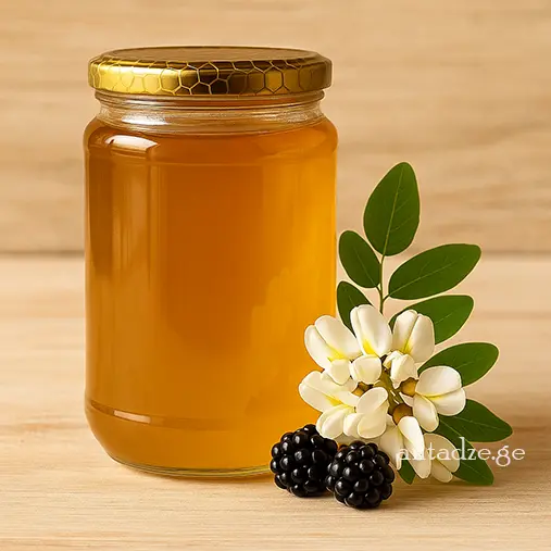 აკაციის თაფლი მაისის თაფლი(გაზაფხულის თაფლი) საჩუქარი ფუტკრისგან